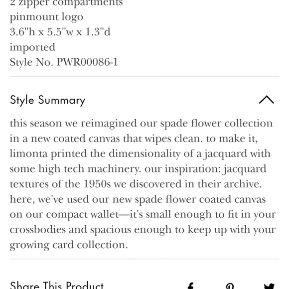 kate spade floral compact wallet - Picture 8 of 11